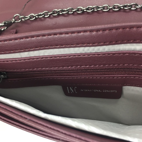 INC “Bowah” Clutch Handbag w/ Chain Strap - Picture 3 of 8